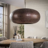 Suspension industrielle Ø 90 cm en métal cuivre antique Célien