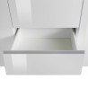 Buffet/bahut moderne 180 cm blanc brillant Maeva