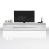 Meuble TV moderne 240 cm anthracite brillant Maeva