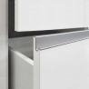 Meuble TV moderne 240 cm anthracite brillant Maeva