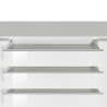 Buffet/bahut moderne 240 cm blanc brillant Maeva