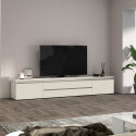 Meuble TV moderne 240 cm coloris cachemire Maeva