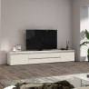 Meuble TV moderne 240 cm coloris cachemire Maeva