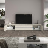 Meuble TV moderne 240 cm coloris cachemire Maeva