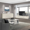 Meuble TV moderne 240 cm coloris cachemire Maeva