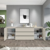 Buffet/bahut moderne 240 cm coloris cachemire Maeva