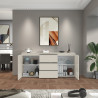 Buffet/bahut moderne 180 cm coloris cachemire Maeva
