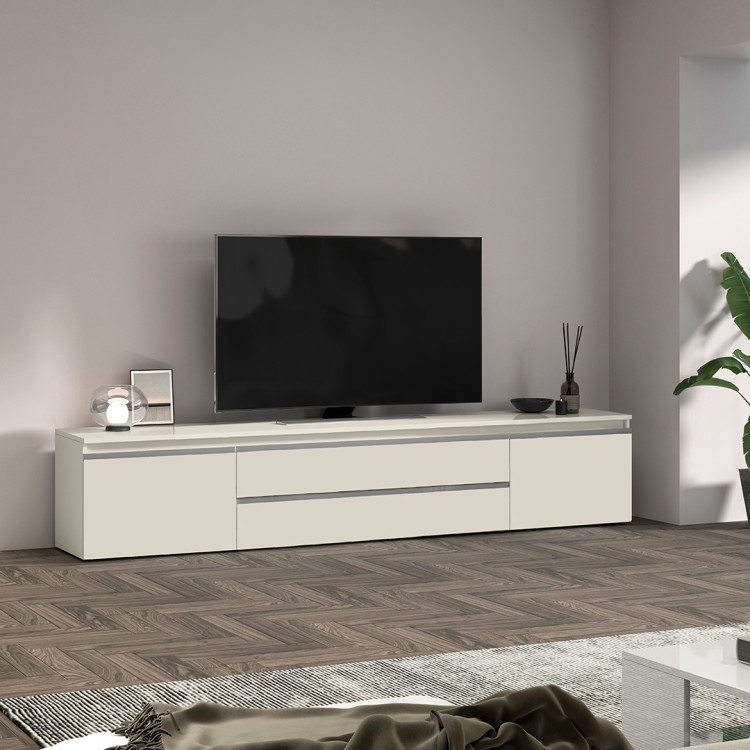 Meuble TV moderne coloris cachemire Maeva