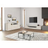Meuble TV moderne 240 cm coloris cachemire Regina
