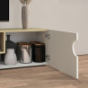 Meuble TV moderne 240 cm chêne/cachemire Regina