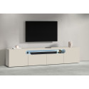 Meuble TV moderne 4 portes coloris cachemire Regina
