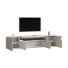 Meuble TV moderne 4 portes coloris cachemire Regina