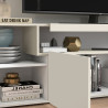 Meuble TV moderne 4 portes coloris cachemire Regina
