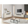 Meuble TV moderne 4 portes coloris cachemire Regina