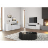 Meuble TV moderne 200 cm blanc brillant Regina