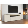 Meuble TV moderne 200 cm chêne/cachemire Regina