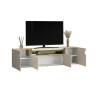 Meuble TV moderne 200 cm chêne/cachemire Regina