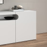 Buffet/bahut moderne 200 cm blanc brillant Regina