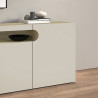 Buffet/bahut moderne 200 cm chêne/cachemire Regina