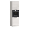 Colonne de cuisine pour four blanc brillant Louna