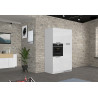 Colonne de cuisine pour four blanc brillant Louna