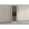 Colonne de cuisine pour four anthracite mat/chêne Louna