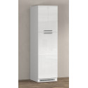 Colonne pour frigo encastrable blanc brillant Louna