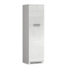 Colonne pour frigo encastrable blanc brillant Louna