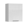 Meuble haut de cuisine moderne blanc brillant Louna
