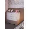 Commode enfant contemporaine pin memphis, rose et gris Aquarelle