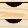 Caisson de bureau style nature en pin massif Limon