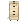 Caisson de bureau style nature en pin massif Limon