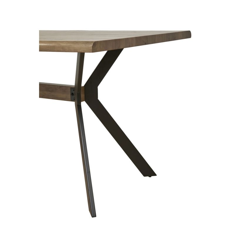 Table de salle à manger moderne Alessia Chêne clair ou chêne foncé — Chêne clair ou chêne foncé — vue 4