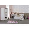 Tiroir de lit contemporain rose Aquarelle