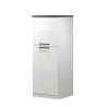 Armoire de cuisine moderne blanc/béton Solena