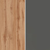 Armoire de cuisine moderne anthracite mat/chêne wotan Solena