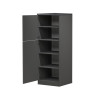 Armoire de cuisine moderne anthracite mat/béton Solena