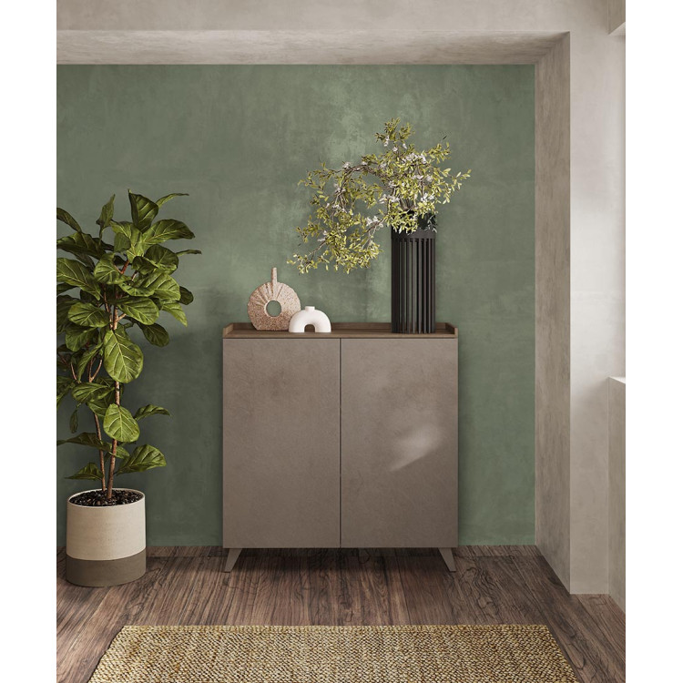 Buffet haut moderne bronze/mercure Tristan
