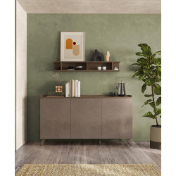 Buffet/bahut moderne 181 cm bronze/mercure Tristan