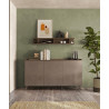 Buffet/bahut moderne 181 cm bronze/mercure Tristan