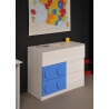 Commode enfant contemporaine 3 tiroirs coloris frêne Fabrick