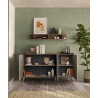 Buffet/bahut moderne 181 cm bronze/mercure Tristan