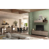 Buffet/bahut moderne 181 cm bronze/mercure Tristan