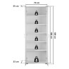 Armoire de rangement contemporaine blanche Arcos