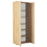 Armoire de rangement contemporaine chêne sonoma Grace