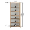 Armoire de rangement contemporaine chêne sonoma Grace