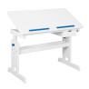 Bureau enfant évolutif inclinable moderne blanc Bruno