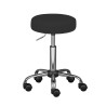 Tabouret de bureau pivotant moderne en PU noir Astrid