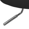 Tabouret de bureau pivotant moderne en PU noir Astrid