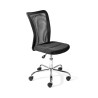 Chaise de bureau enfant moderne en tissu noir Sylvie